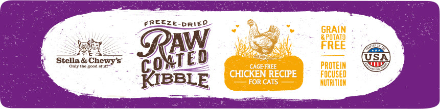 Stella & Chewy's Raw Coated Cat Kibble - Chicken [Weight : 10lb]
