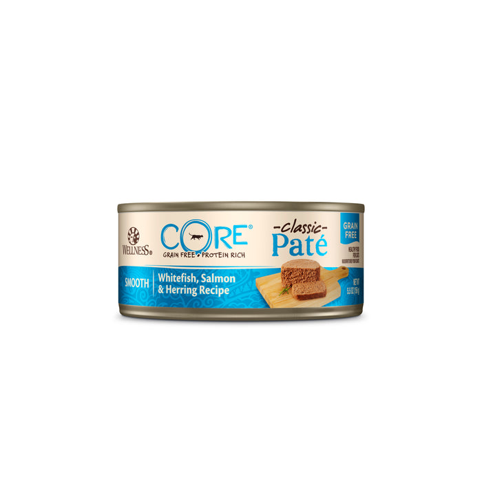 Wellness CORE Grain-Free Salmon, Whitefish & Herring Formula Wet Cat Food [Weight : 5.5 oz]
