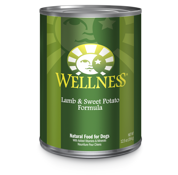 Wellness Complete Health Lamb & Sweet Potato Wet Dog Food [Weight: 12.5 oz]