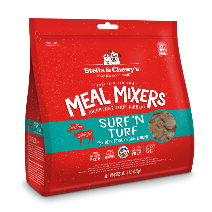 Stella & Chewy's Surf & Turf Freeze-Dried Meal Mixers For Dogs [Weight : 8oz]