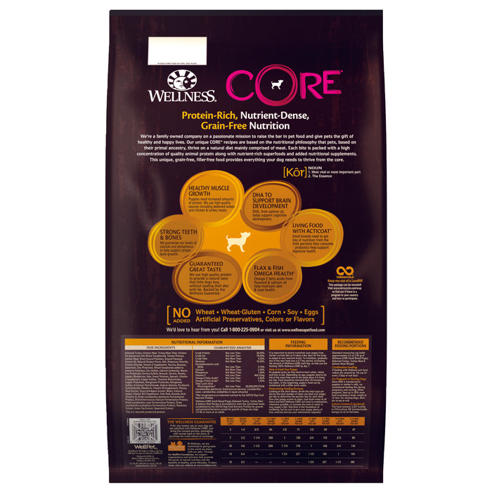 Wellness CORE Small Breed Puppy Dry Dog Food [Weight: 12 lb]