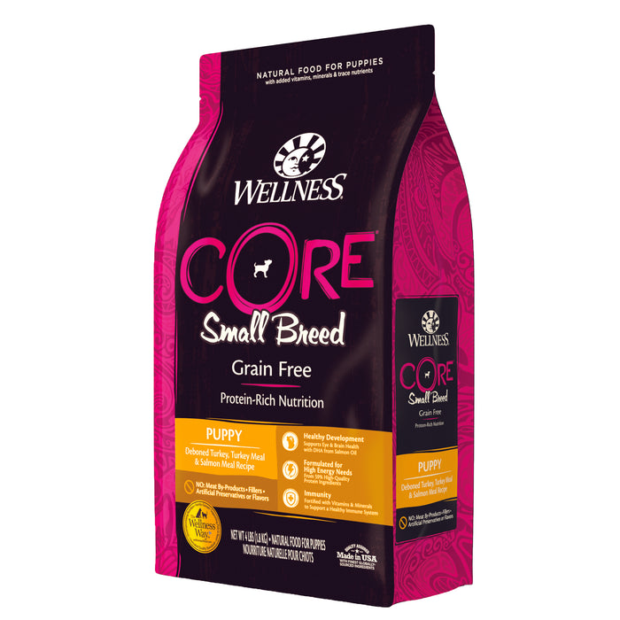 Wellness CORE Small Breed Puppy Dry Dog Food [Weight: 4 lb]