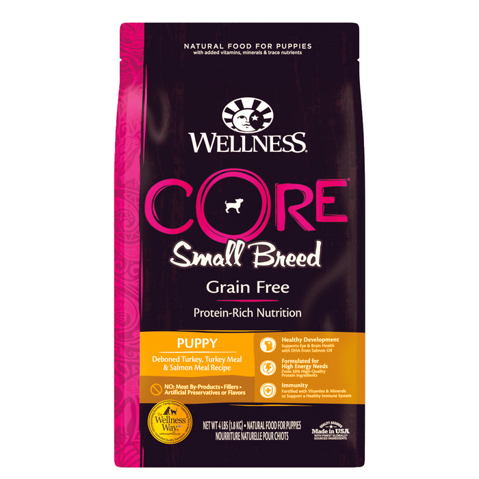 Wellness CORE Small Breed Puppy Dry Dog Food [Weight: 4 lb]