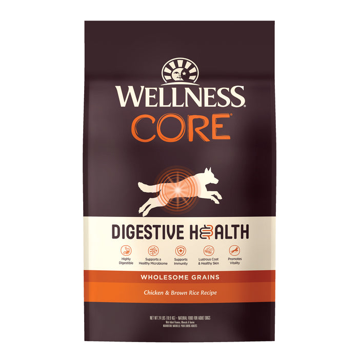 Wellness CORE Digestive Health Chicken Recipe Dry Dog Food [Weight: 24 lb]