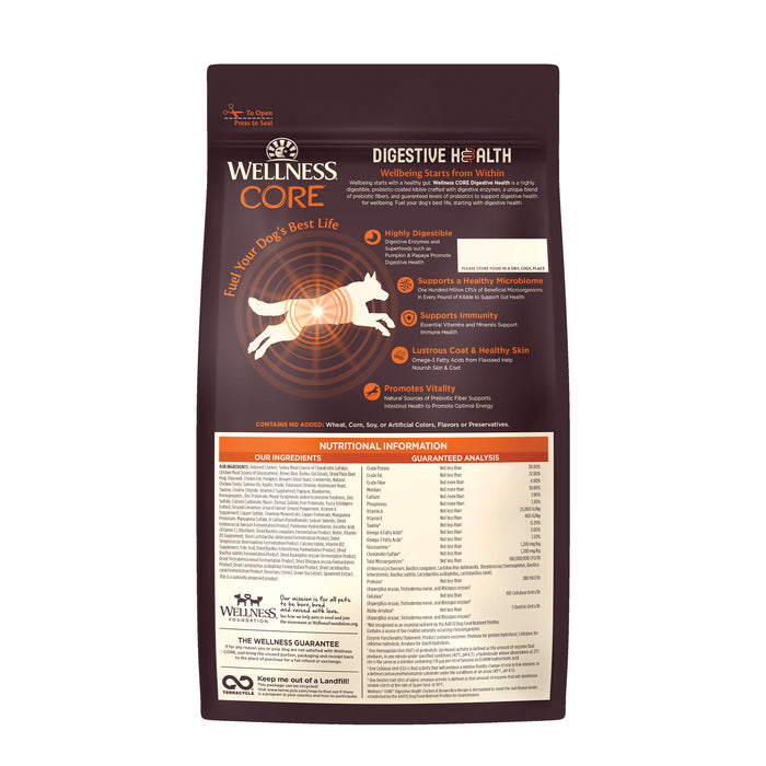 Wellness CORE Digestive Health Chicken Recipe Dry Dog Food [Weight: 4 lb]