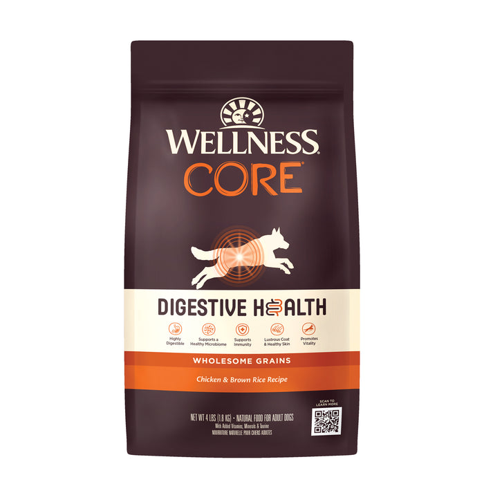Wellness CORE Digestive Health Chicken Recipe Dry Dog Food [Weight: 4 lb]