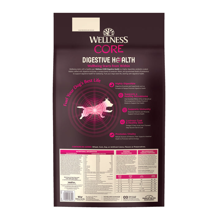 Wellness CORE Digestive Health Small Breed Chicken Recipe Dry Dog Food [Weight: 12 lb]