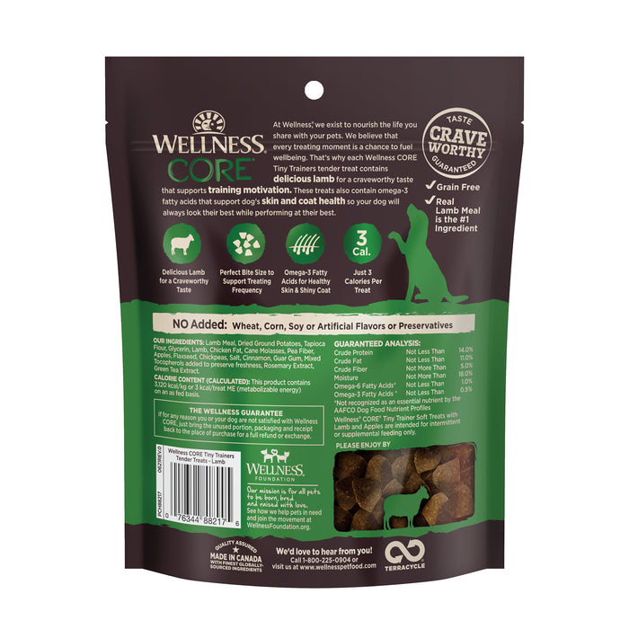 Wellness CORE Tiny Trainers Lamb & Apple Tender Dog Treats [Wt : 6 oz]