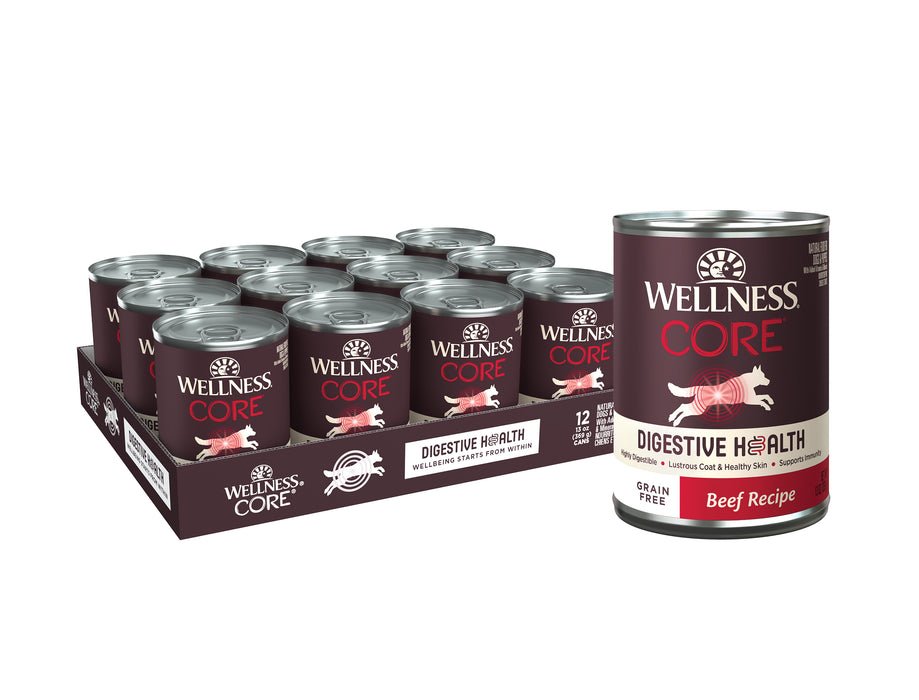 Wellness CORE Digestive Health Pate Beef Wet Dog Food [Weight : 13 oz]