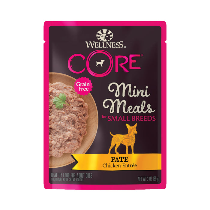 Wellness CORE Small Breed Mini Meals - Pate Chicken Wet Dog Food [Weight: 3 oz]