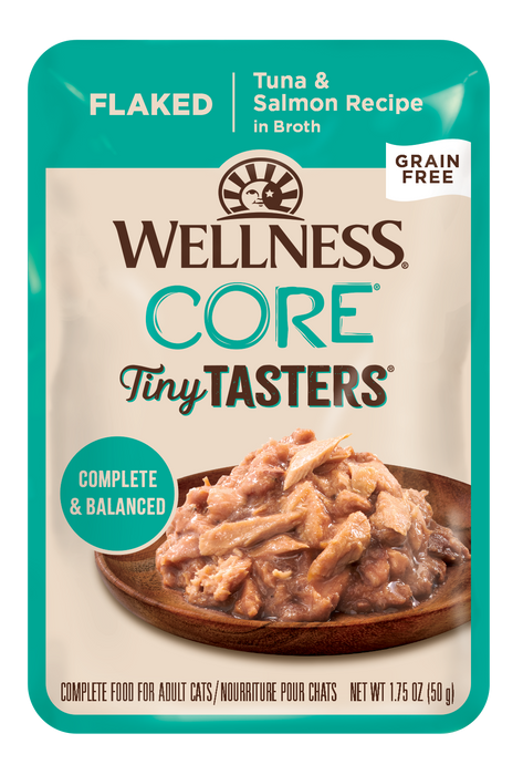 Wellness CORE Tiny Tasters Flaked Tuna & Shrimp Wet Cat Food [Weight : 1.75 oz]