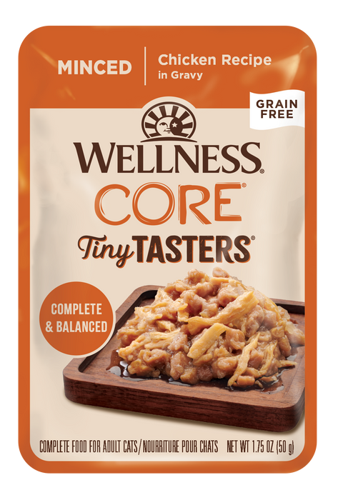 Wellness CORE Tiny Tasters Minced Chicken Wet Cat Food [Weight : 1.75 oz]