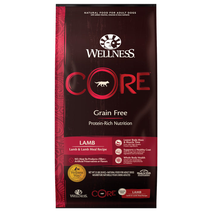 Wellness CORE Lamb Dry Dog Food [Weight: 22 lb]