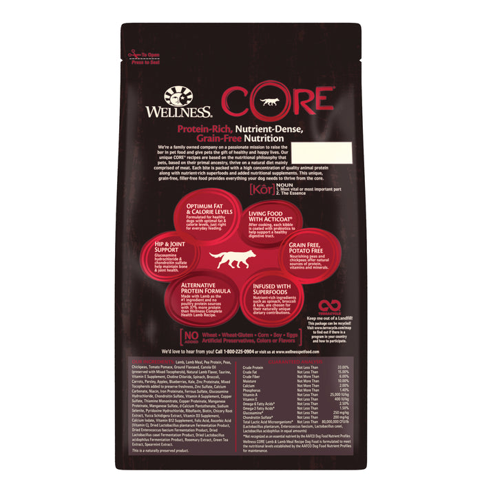 Wellness CORE Lamb Dry Dog Food [Weight: 4 lb]