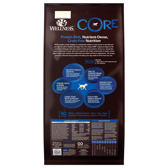 Wellness CORE Grain-Free Large Breed Puppy Dry Dog Food [Weight : 24 lb]