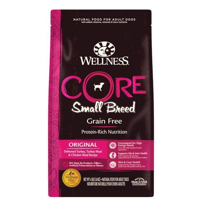 Wellness CORE Small Breed (Original) Dog Food [Weight: 4 lb]