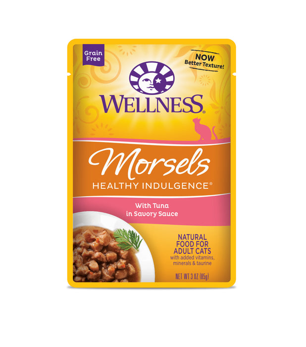 Wellness Healthy Indulgence Morsels Tuna Wet Cat Food [Weight : 3 oz]