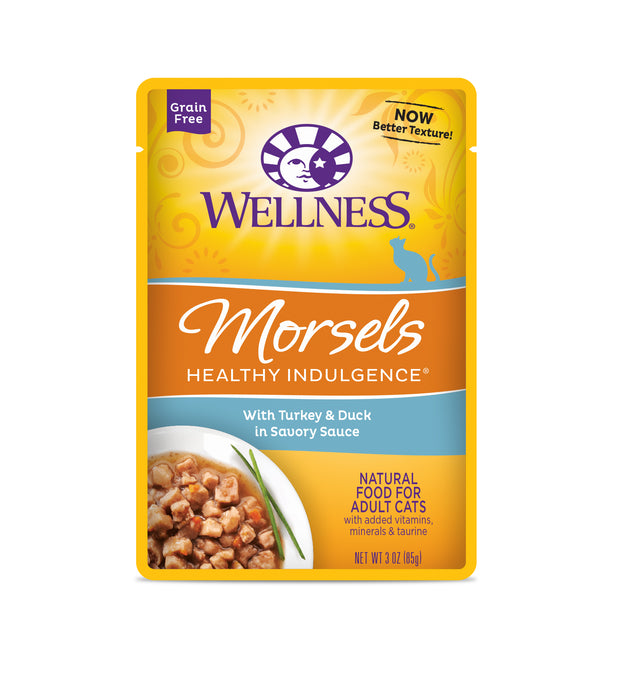 Wellness Healthy Indulgence Morsels Turkey & Duck Wet Cat Food [Weight : 3 oz]