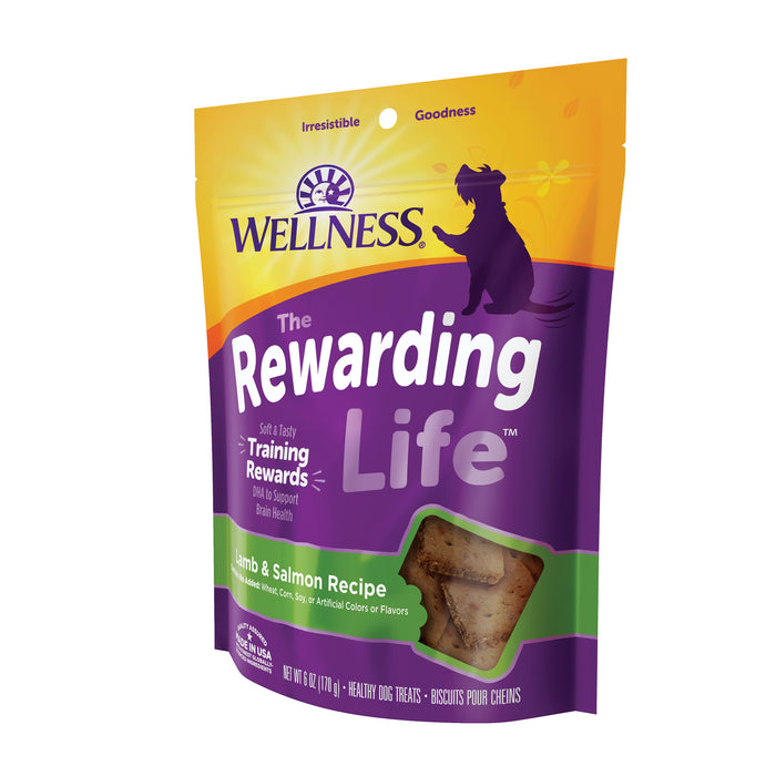 Wellness Rewarding Life Lamb & Salmon Recipe Dog Treats [Weight: 6 oz]