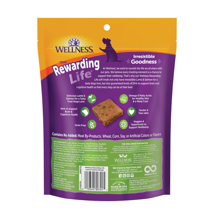 Wellness Rewarding Life Lamb & Salmon Recipe Dog Treats [Weight: 6 oz]