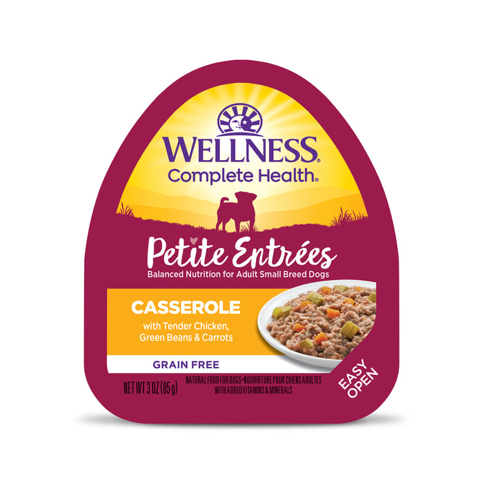 Wellness Petite Entrées Casserole With Tender Chicken, Green Beans & Carrots Wet Dog Food [Weight: 3 oz]