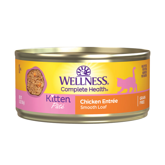 Wellness Complete Health Pate Kitten Chicken Wet Cat Food [Weight : 5.5 oz]