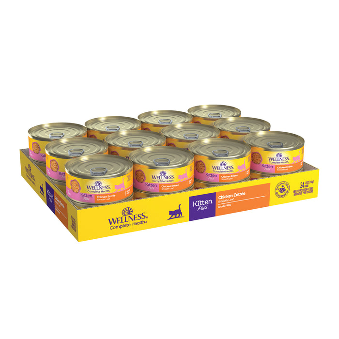 Wellness Complete Health Pate Kitten Chicken Wet Cat Food [Weight : 5.5 oz]