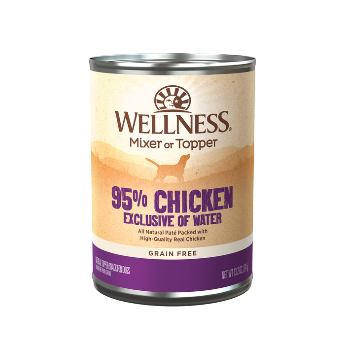 Wellness 95% Chicken Recipe Wet Dog Food [Weight: 13.2 oz]