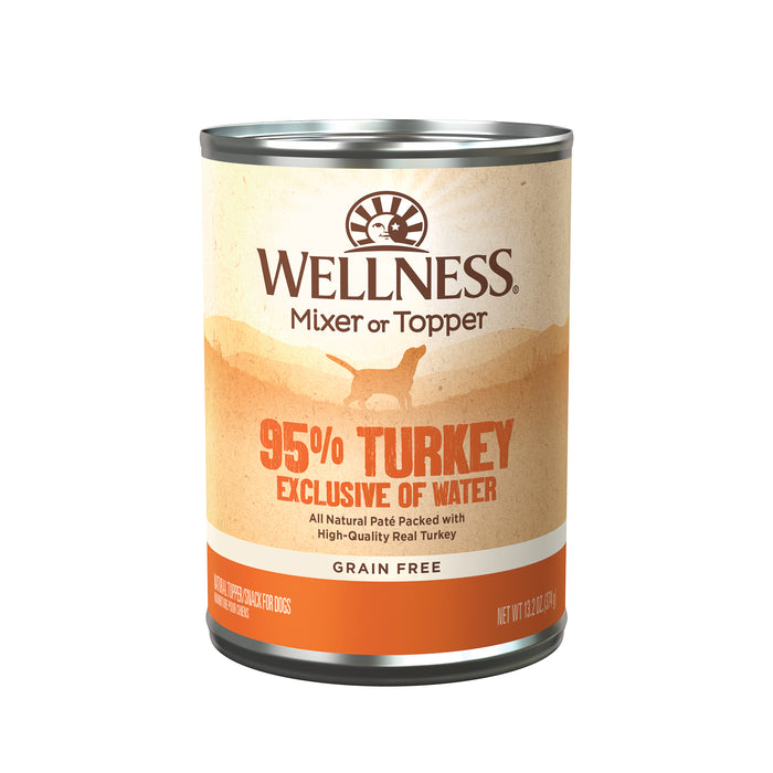 Wellness 95% Turkey Recipe Wet Dog Food [Weight: 13.2 oz]