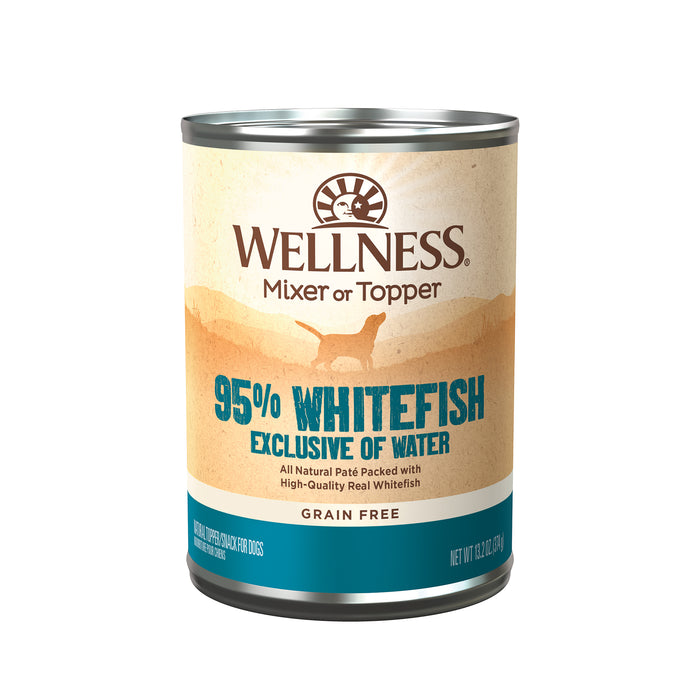 Wellness 95% Whitefish Recipe Wet Dog Food [Weight: 13.2 oz]