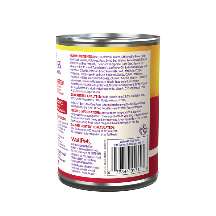 Wellness Stew Beef with Carrots & Potatoes Wet Dog Food [Weight: 12.5 oz]