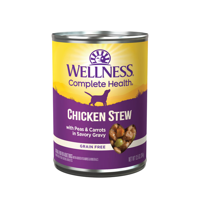 Wellness Stew Chicken with Peas & Carrots Wet Dog Food [Weight: 12.5 oz]