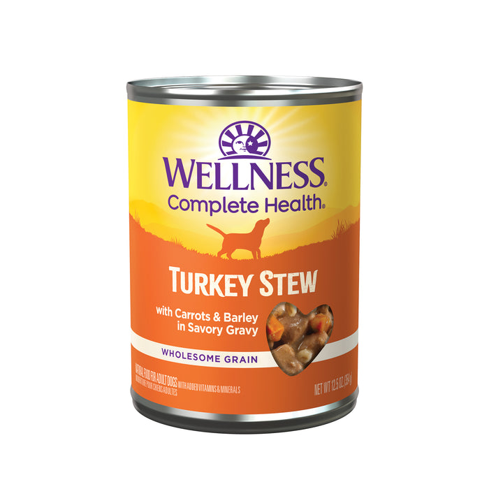 Wellness Stew Turkey with Barley & Carrots Wet Dog Food [Weight: 12.5 oz]