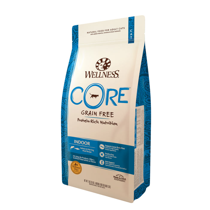 Wellness CORE Indoor Salmon & Herring Dry Cat Food [Weight: 2 lb]