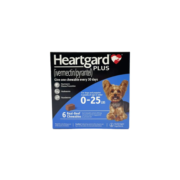 Heartgard Plus Chewables Heartworm, Roundworm, and Hookworm Prevention for Dogs